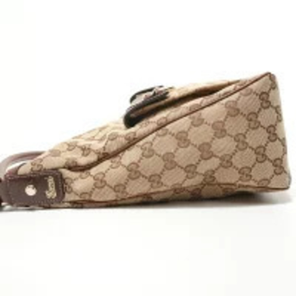Gucci GG Cream Abbey Bag Shoulder Beige Canvas Hobo Cream Tan
